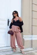 CALÇA PEPLUM GERBERA