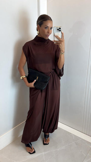 CONJUNTO BLUSA AMPLA E CALÇA ALADIM CRISTAL