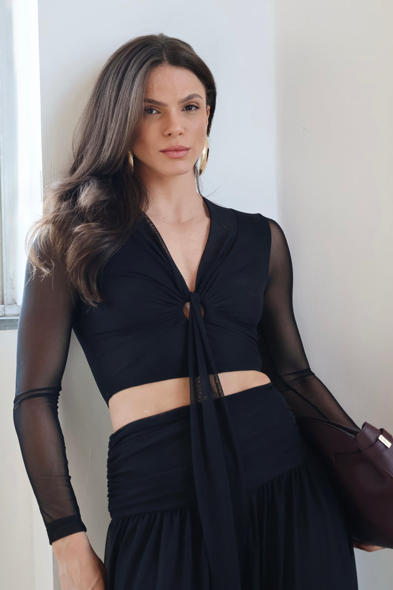 BLUSA TULE FLUID