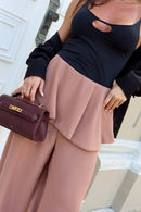 CALÇA PEPLUM GERBERA