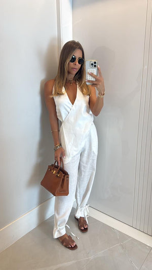 CALÇA LINHO PURO ACÁCIA