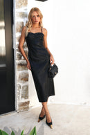 VESTIDO MIDI EM COURO BUENOS AIRES