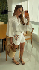 BLUSA LINHO PURO ZANZIBAR
