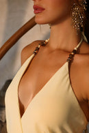 VESTIDO LONGO COM ALÇAS AMELIE