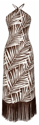 VESTIDO ALÇAS COM FRANJA PARAÍSO