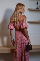 VESTIDO LONGO ROSÊ FLOW