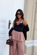 CALÇA PEPLUM GERBERA