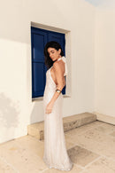 VESTIDO LONGO PAETÊ MEDITERRÂNEO * PRÉ VENDA *