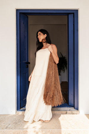 VESTIDO LONGO AZURE LINEN * PRÉ VENDA *
