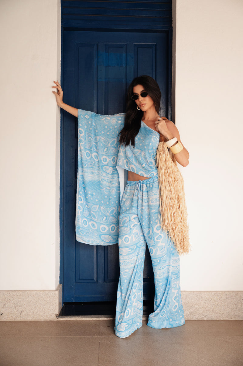 BLUSA PORTO CELESTE