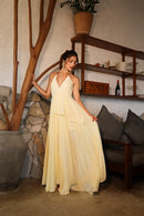 VESTIDO LONGO COM ALÇAS AMELIE