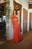 VESTIDO LONGO PLATINE