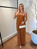 VESTIDO LONGO DRAPEADO BRISA QUENTE
