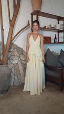 VESTIDO LONGO COM ALÇAS AMELIE