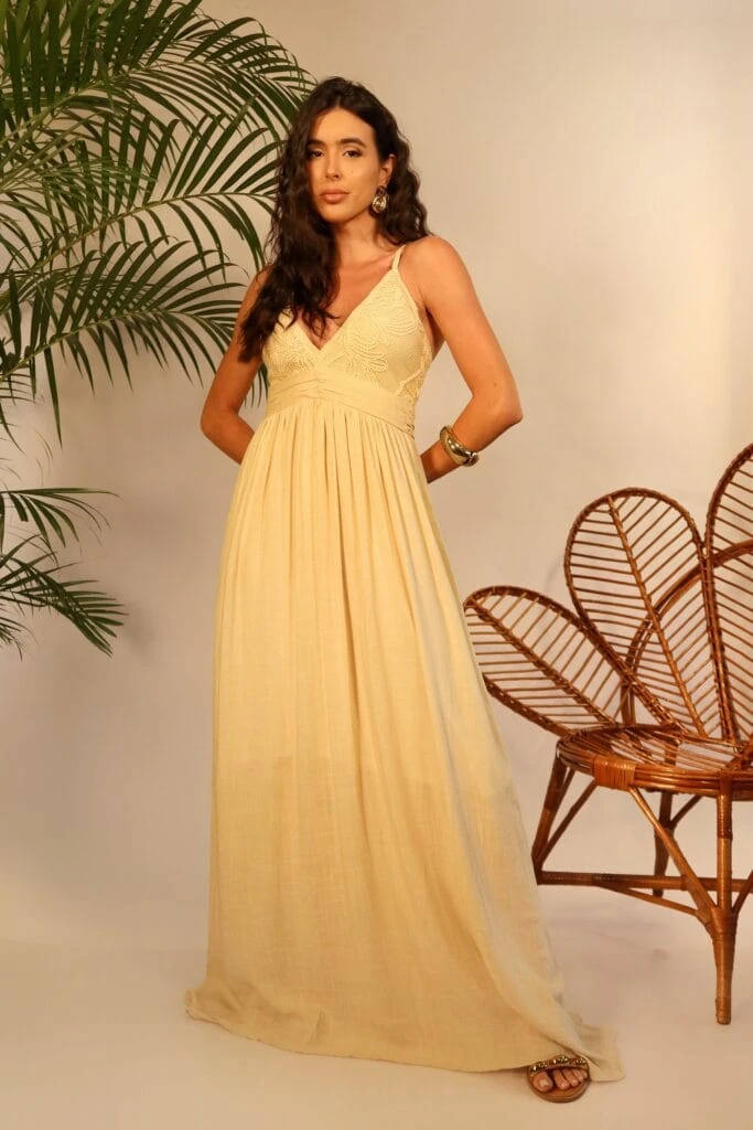 VESTIDO LONGO CRISTALE