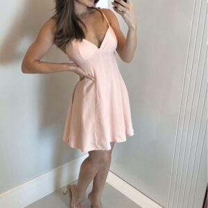 VESTIDO CURTO BLUSH - P