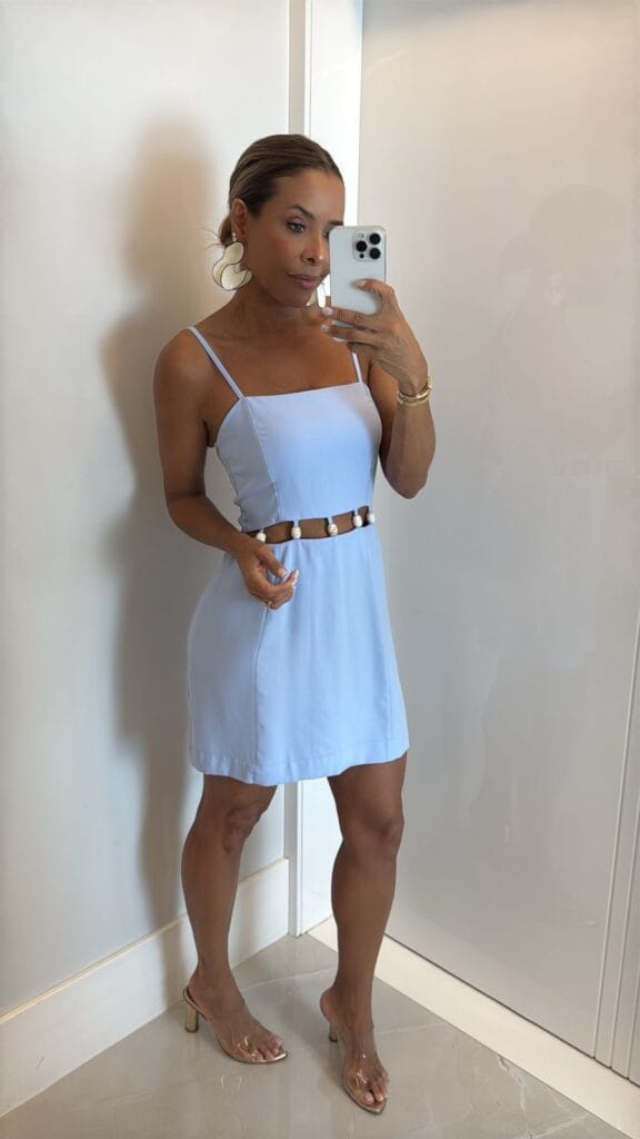 VESTIDO CURTO AREIA E BRISA