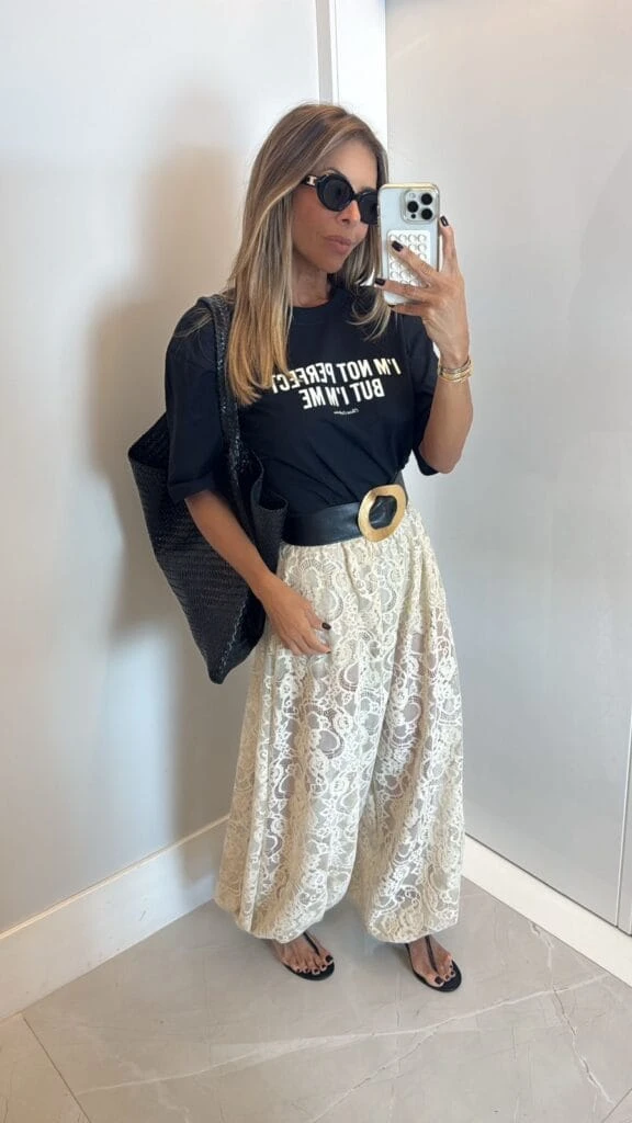 CALÇA ALADIM DE RENDA