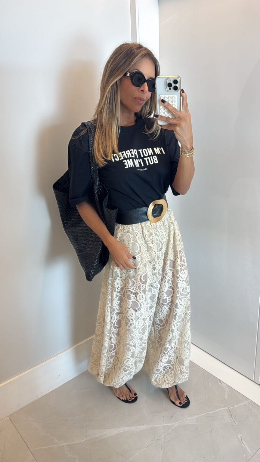 CALÇA ALADIM DE RENDA