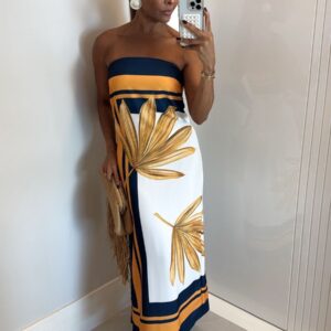 VESTIDO MIDI FIM DE TARDE - G