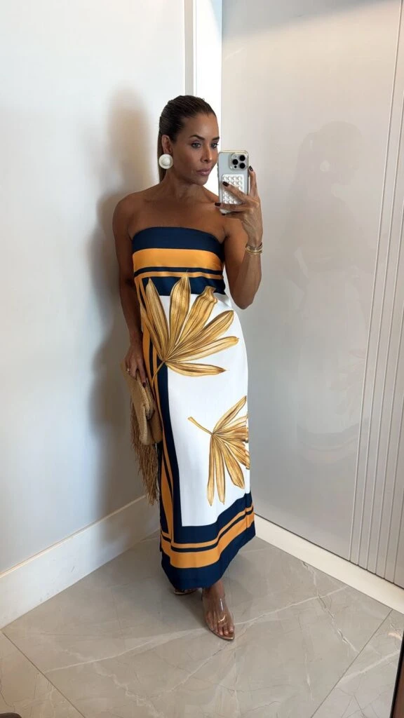 VESTIDO MIDI FIM DE TARDE