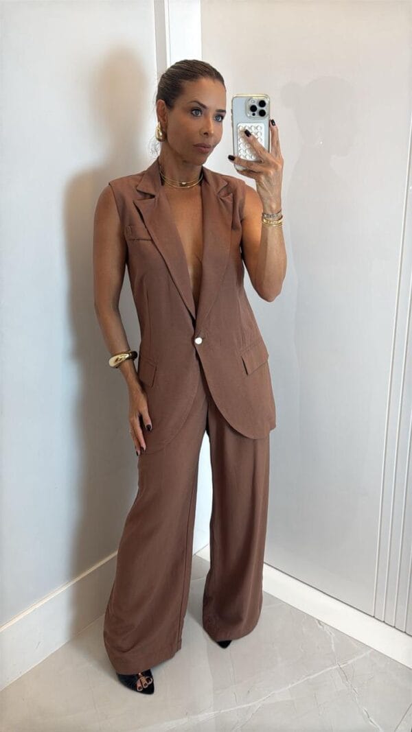 CONJUNTO DE CALÇA COM COLETE SPICE
