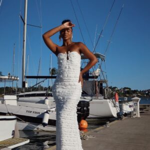 VESTIDO LONGO BRANCO TOMARA QUE CAIA PURÊ LIGHT - M