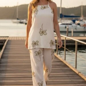 CONJUNTO DE BLUSA COM CALÇA DUNA